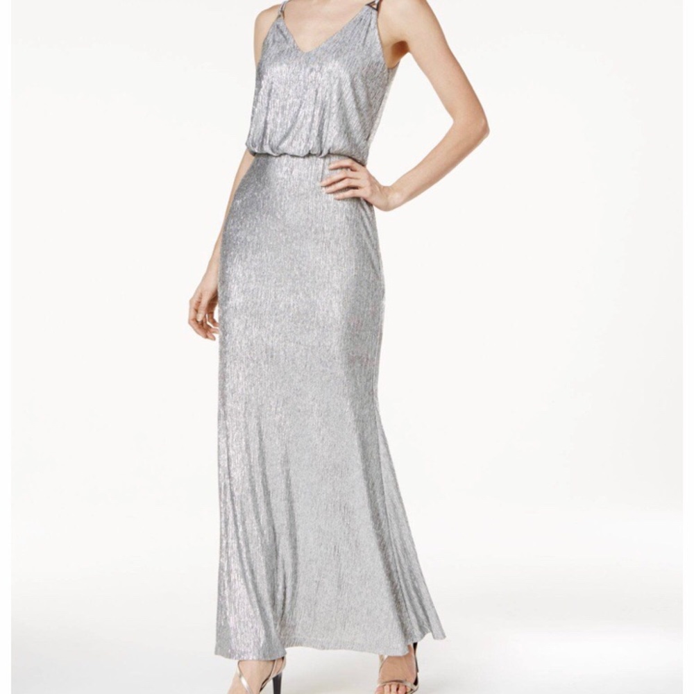 Beautiful silver metallic gown